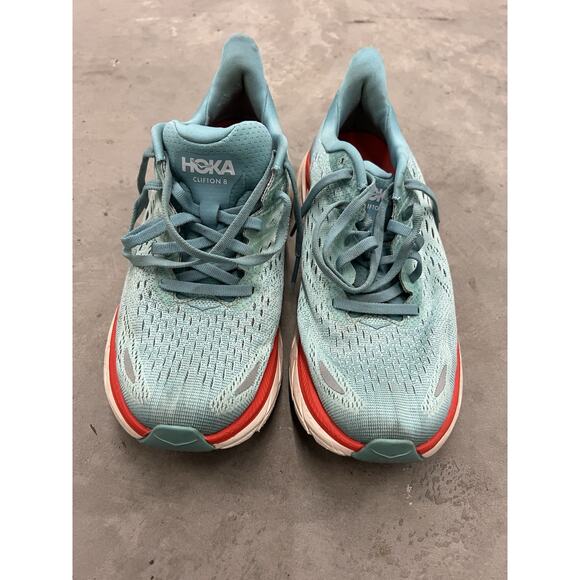 Hoka One One Clifton 8 Aquarelle Womens Shoes Running Walking - Size 7.5B - Picture 2 of 15